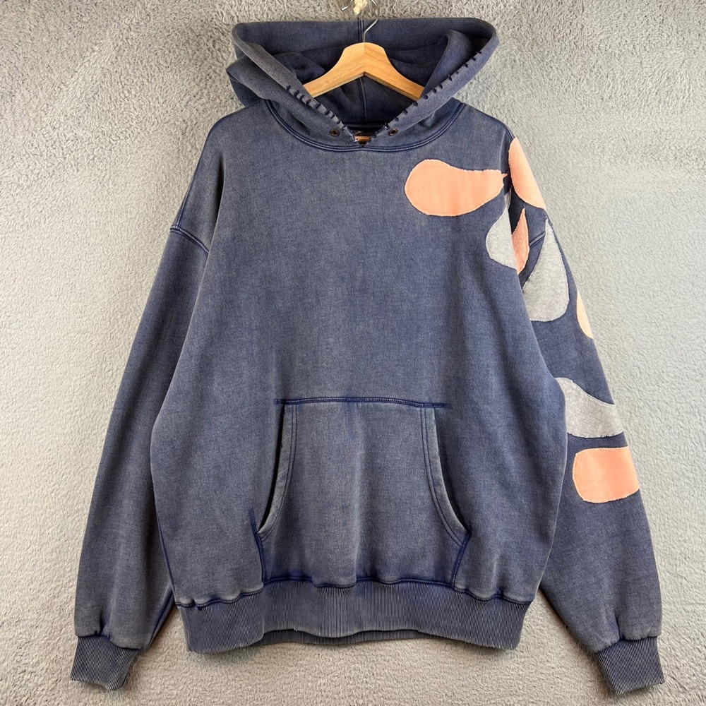 We the Free It's a Vibe Hoodie Oversized & Distressed Abstract Patchwork XS - Picture 3 of 11